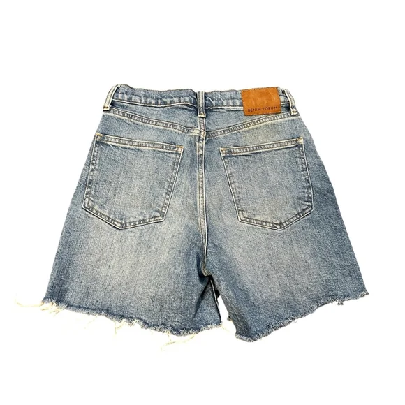 Aritzia Denim Forum Mid Thigh Denim Shorts Blue Size 27 - Picture 3 of 8